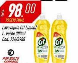 Supermercados Comodin Lavavajilla Cif Limon-l. Verde oferta