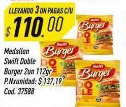Supermercados Comodin Medallon Swift Doble Burger oferta