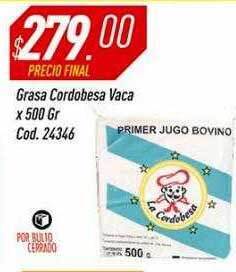 Supermercados Comodin Grasa Cordobesa Vaca oferta