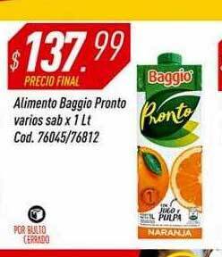Supermercados Comodin Alimento Baggio Pronto Varios Sab oferta