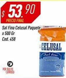Supermercados Comodin Sal Fina Celusal Paquete oferta