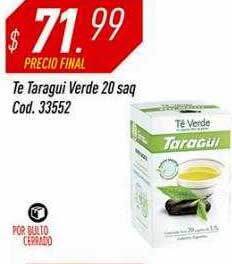 Supermercados Comodin Te Taragui Verde 20 Saq oferta