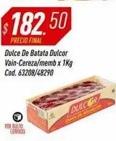 Supermercados Comodin Dulce De Batata Dulcor Vain-cereza-memb oferta