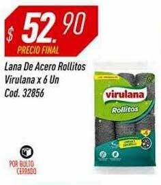 Supermercados Comodin Lana De Acero Rollitos Virulana oferta