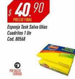 Esponja Task Salva Uñas Cuadritos