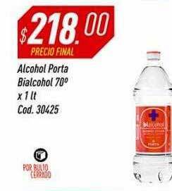 Supermercados Comodin Alcohol Porta Bialcohol 70° oferta