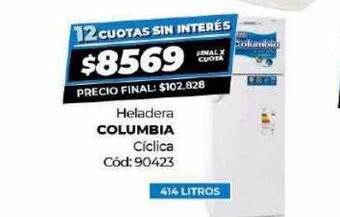 Diarco Heladera Columbia Cíclica oferta