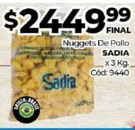 Diarco Nuggets De Pollo Sadia oferta