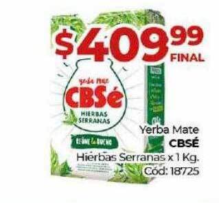 Diarco Yerba Mate Cbsé Hierbas Serranas oferta