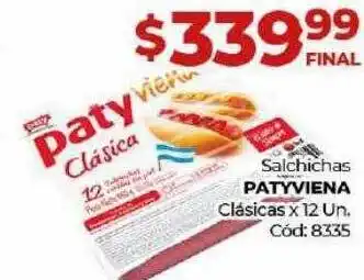 Diarco Salchichas Patyviena Clasicas oferta