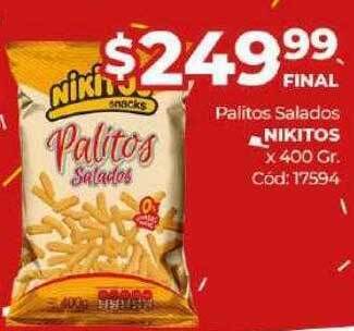 Diarco Palitos Salados Nikitos oferta