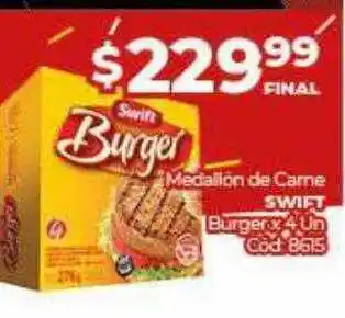 Diarco Medallón De Carne Swift Burger oferta