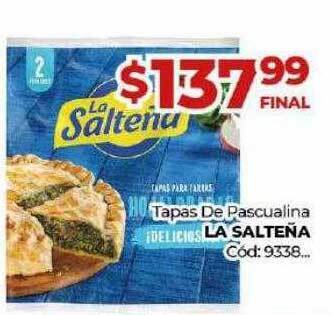 Diarco Tapas De Pascualina La Salteña oferta