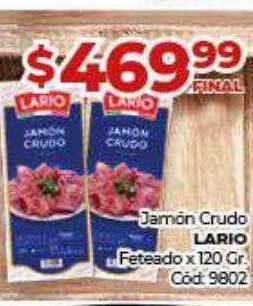 Diarco Jamón Crudo Lario Feteado oferta