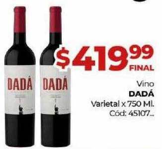 Diarco Vino Dadá Varietal oferta