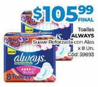Diarco Toallas Always Suave Reforzada Con Alas oferta