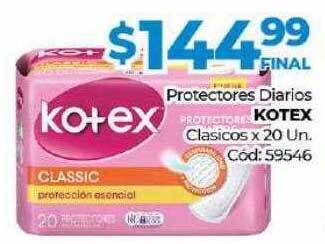 Diarco Protectores Diarios Kotex Clasicos oferta
