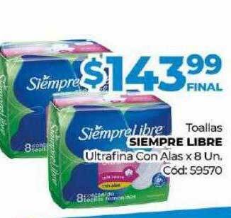 Diarco Toallas Siempre Libre Ultrafina Con Alas oferta