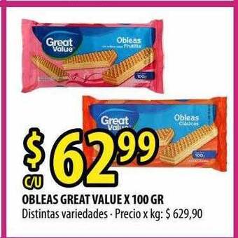 Punto Mayorista Obleas Great Value oferta