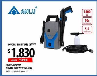 Punto Mayorista Hidrolavadora Modelo Abw-wcw-70p Anlu oferta
