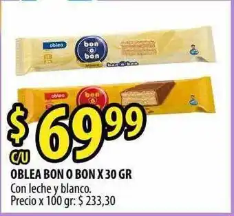 Punto Mayorista Oblea Bon O Bon Con Leche Y Blanco oferta
