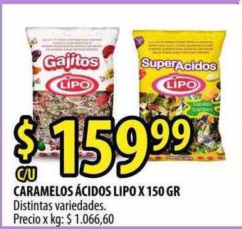 Punto Mayorista Caramelos ácidos Lipo oferta
