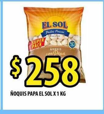 Punto Mayorista ñoquis Papa El Sol oferta