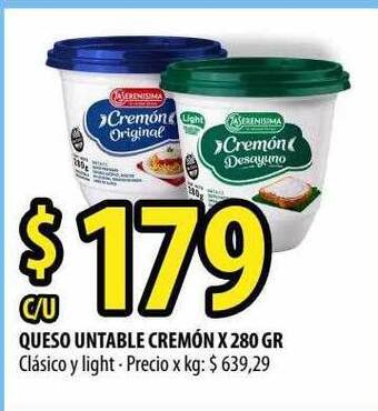 Punto Mayorista Queso Untable Cremón oferta