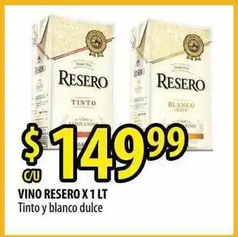 Punto Mayorista Vino Resero Tinto Y Blanco oferta