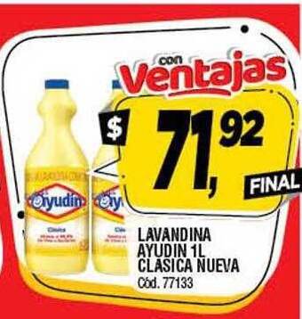 Supermercados Yaguar Lavandina Ayudin Clasica Nueva oferta