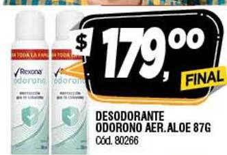 Supermercados Yaguar Desodorante Odorono Aer.aloe oferta