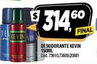 Supermercados Yaguar Desodorante Kevin oferta