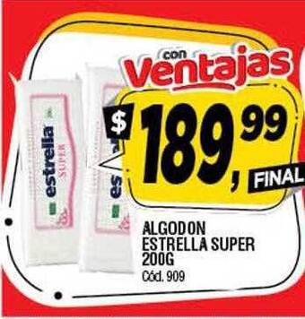 Supermercados Yaguar Algodon Estrella Super oferta