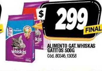 Supermercados Yaguar Alimento Gat.whiskas Gatitos oferta