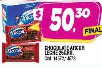 Supermercados Yaguar Chocolate Arcor Leche oferta