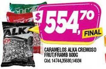 Supermercados Yaguar Caramelos Alka Cremoso Frut-framb oferta