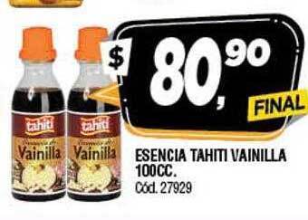 Supermercados Yaguar Esencia Tahiti Vainilla 100cc oferta