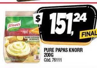 Supermercados Yaguar Pure Papas Knorr oferta