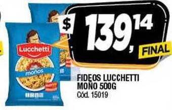 Supermercados Yaguar Fideos Lucchetti Mono oferta