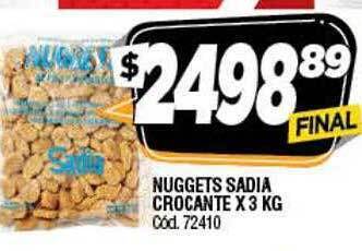 Supermercados Yaguar Nuggets Sadia Crocante oferta