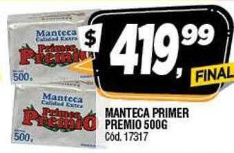 Supermercados Yaguar Manteca Primer Premio oferta