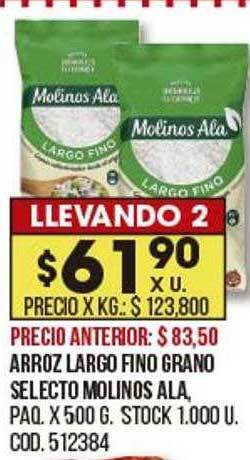 Coto Arroz Largo Fino Grano Selecto Molinos Ala oferta