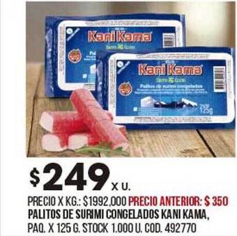 Coto Palitos De Surimi Congelados Kani Kama oferta