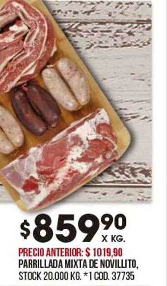 Coto Parrilada Mixta De Novillito oferta