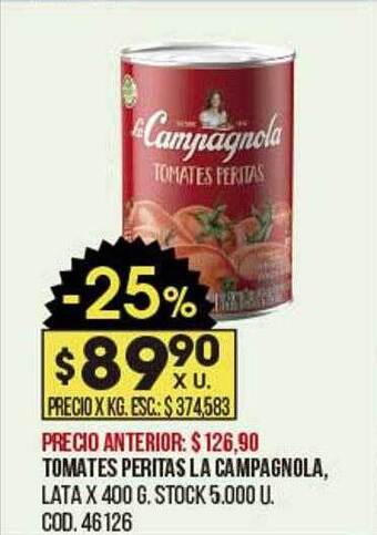 Coto Tomates Peritas La Campagnola oferta