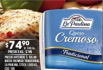 Coto Queso Cremoso Tradicional La Paulina oferta