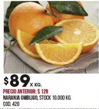 Coto Naranja Ombligo oferta