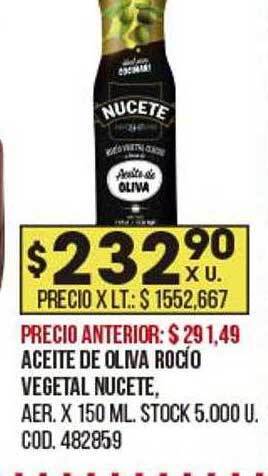 Coto Aceite De Oliva Rocío Vegetal Nucete oferta