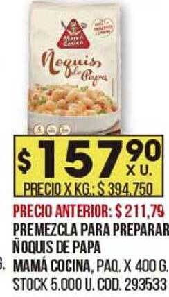 Coto Premezcla Para Preparar ñoquis De Papa Mamá Cocina oferta