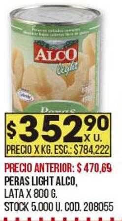 Coto Peras Light Alco oferta